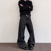 Jeans Straight Micro-pull A- Line Casual Pants - kinko