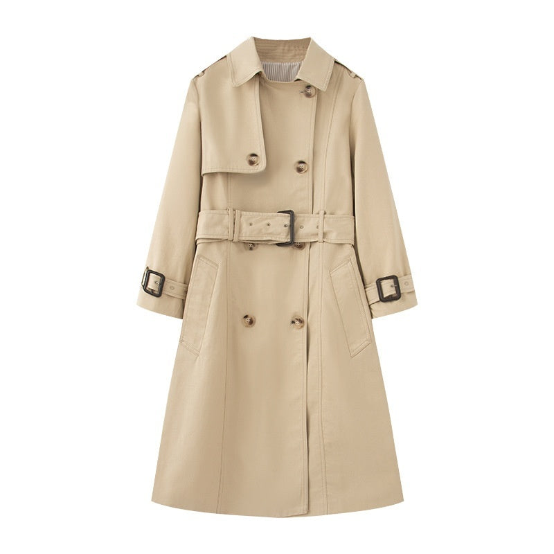 Trench Mid-length British Trench Coat - kinko