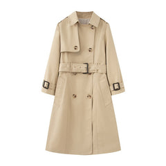 Trench Mid-length British Trench Coat - kinko