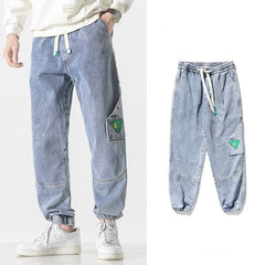 Men Brands Loose-fit Tappered Trousers - kinko