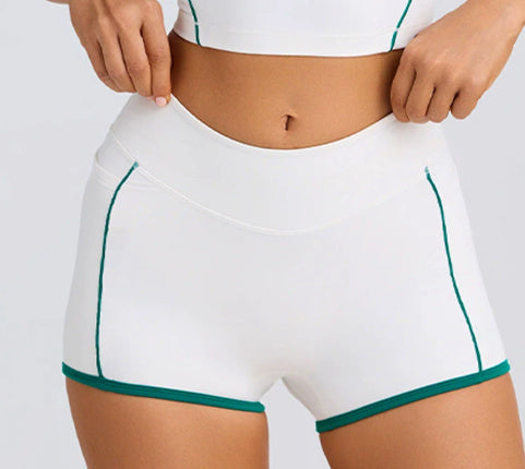 Sports Underwear Vest Shorts Spaghetti Strap Bra Beauty Back Tight High Elastic Fitness - kinko