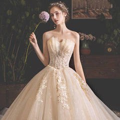 Bride Summer Tube Top Mori Style Trailing Skirt - kinko