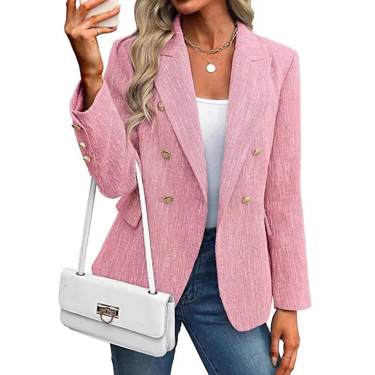 Women's Clothing Solid Color Suit Autumn Simplicity Style - kinko