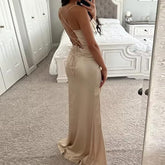 European And American Women's Clothing Sleeveless Camisole Evening Dress - kinko