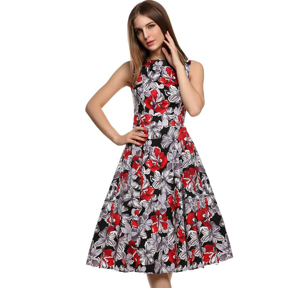 Vintage print dress - kinko