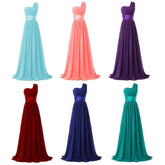 Long Multi-color Banquet Evening Dress - kinko