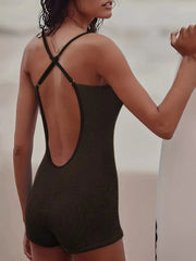 One-piece Women's Sling Slim Fit Backless Design Swimsuit - kinko