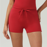 Nude Feel Hip Lifting Yoga Shorts High Waist Belly Contracting Fitness Pants Women Quick Drying Tight Sports Running Shorts