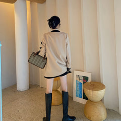 Stitching fashionable Street Blazer suit for women - kinko