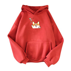 Fall And Winter Hooded Hoodie Women Loose Sleeve Sleeve