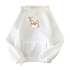 Fall And Winter Hooded Hoodie Women Loose Sleeve Sleeve