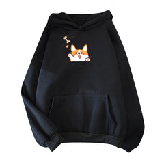 Fall And Winter Hooded Hoodie Women Loose Sleeve Sleeve