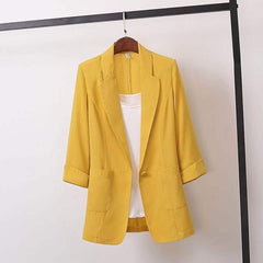 Short Blazer Coat Women'S Leisure Korean Slim Thin Sunscreen Clothes Women - kinko