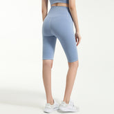 High Waist Hip Lift Yoga Pants Women Quick-Drying Breathable Stretch Dance Pants Sports Shorts