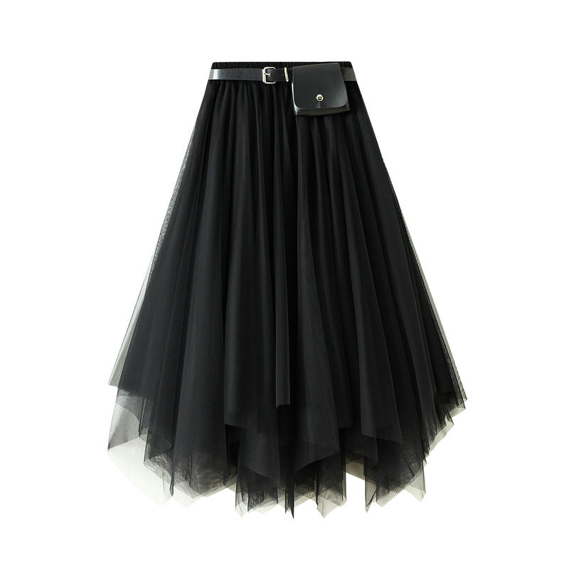 Big Swing Skirt Super Fairy Lace Gauzy Dress Women - kinko