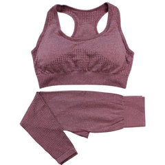 2PCS Women's Seamless Yoga Set – High Waist