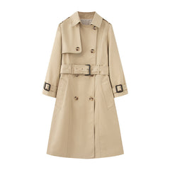 Trench Mid-length British Trench Coat - kinko