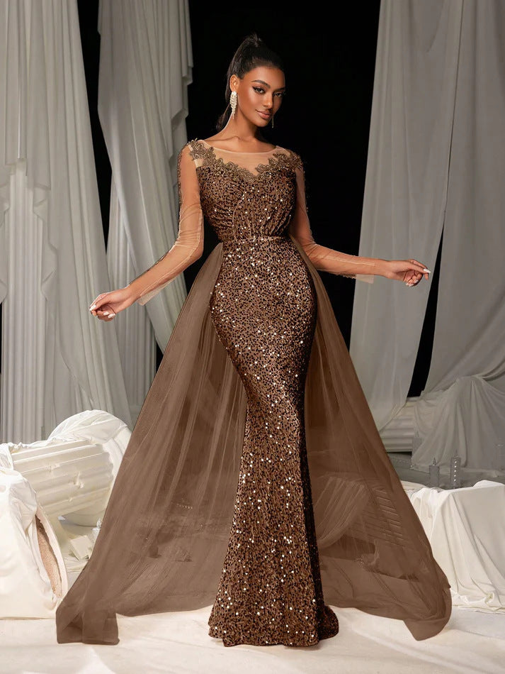 Women's Dance Lace Party Evening Dress - kinko