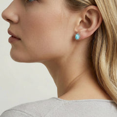 Larimar Dreams Studs - kinko Global Holdings inc
