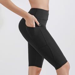 Yoga Pants Women's Sports Fitness Five-point Shark Pants - kinko