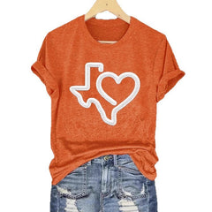 Short Sleeve T-shirt Printed Summer Fashion Tops - kinko