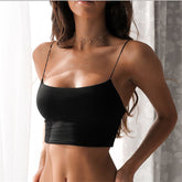 Summer Sexy Female Crop Tops Cotton Women Sleeveless - kinko Global Holdings inc