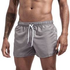 Wrap men's shorts, home pants, smooth beach pants, slim pants, shorts
