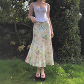 Sweet Girl Waist Slimming Long Fishtail Skirt - kinko