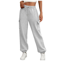 Women's Sweatpants Fleece Lined Baggy Athletic Jogger Trousers With Pockets Fall Casual Trendy Cargo Pants Fall Outfits - kinko Global Holdings inc
