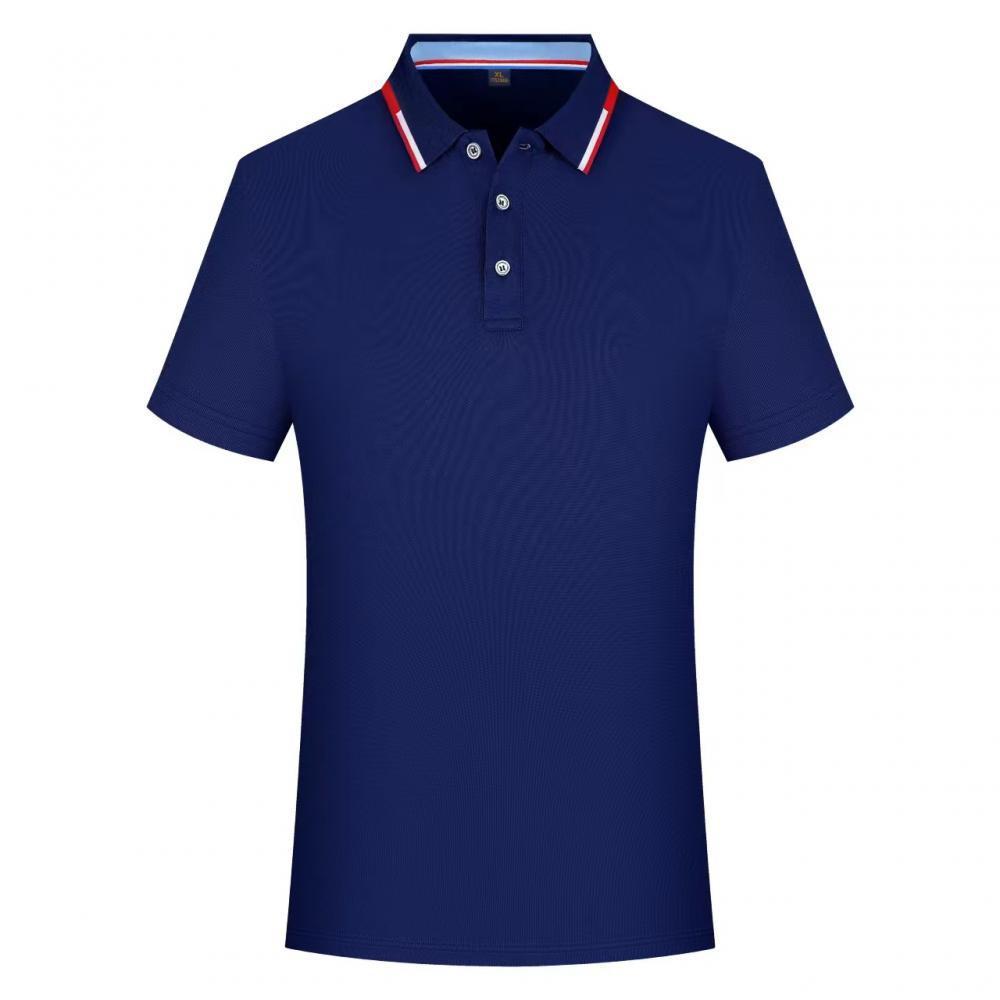 Color Block Short-sleeved Polo Shirt - kinko