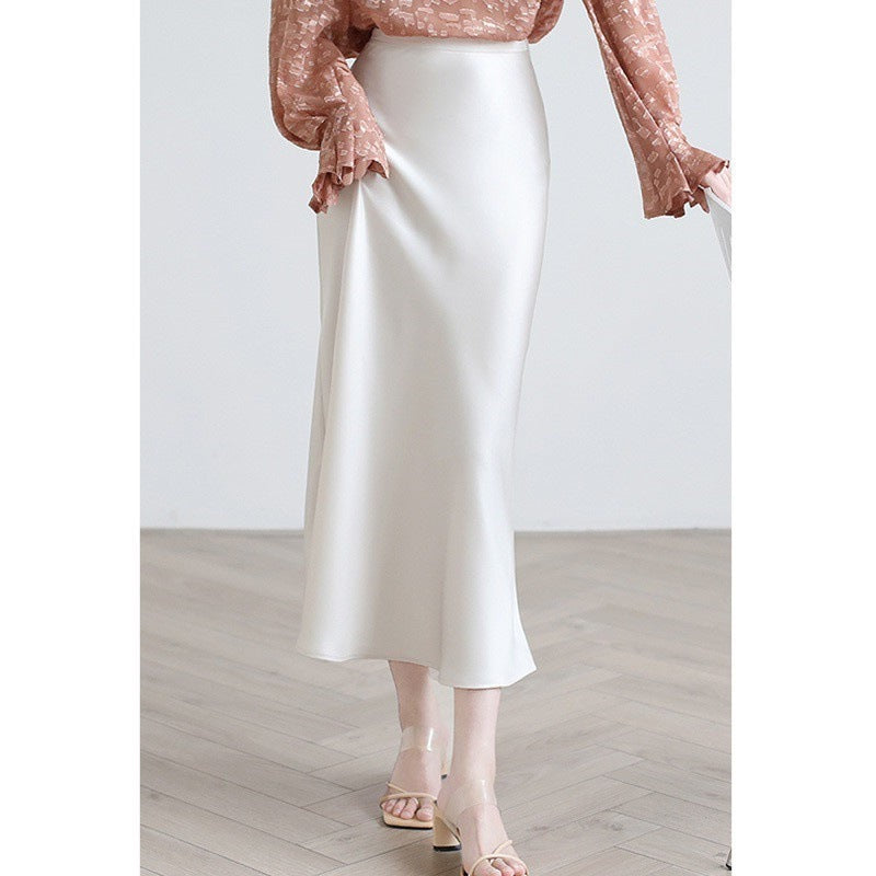 High-grade Silk Mid-length High-end Fishtail Long Skirt - kinko