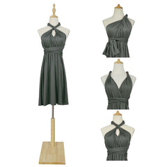 Multiple Wear Lace-up Plus Size Women's Clothing Dress - kinko