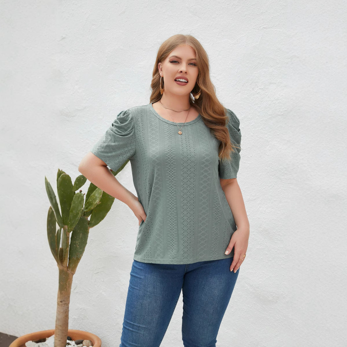 Women's Loose T-shirt Plus Size - kinko