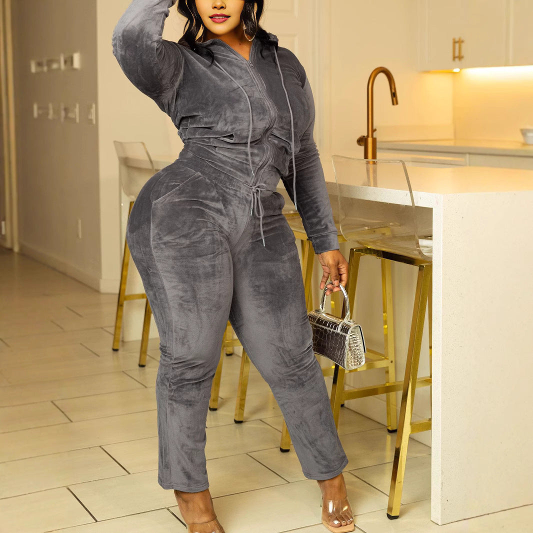 Casual Indoor And Outdoor Personality Slim Fit Sexy Sports Suit - kinko