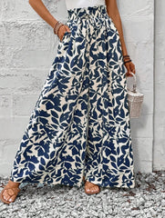 New Waist-tight Summer Long Draping Effect Long Culottes For Women - kinko