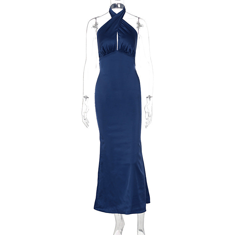 Summer Fashion Elegant Backless Sleeveless Dress - kinko