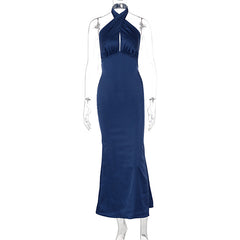 Summer Fashion Elegant Backless Sleeveless Dress - kinko