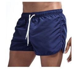 Wrap men's shorts, home pants, smooth beach pants, slim pants, shorts