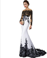 New Slim Mermaid Tail Wedding Dress - kinko