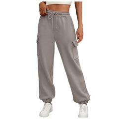 Women's Sweatpants Fleece Lined Baggy Athletic Jogger Trousers With Pockets Fall Casual Trendy Cargo Pants Fall Outfits - kinko Global Holdings inc