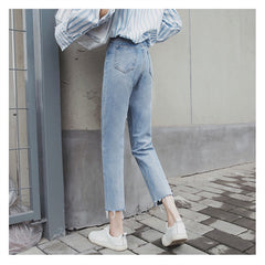 Fall New Style Jeans Women's Straight Leg Women