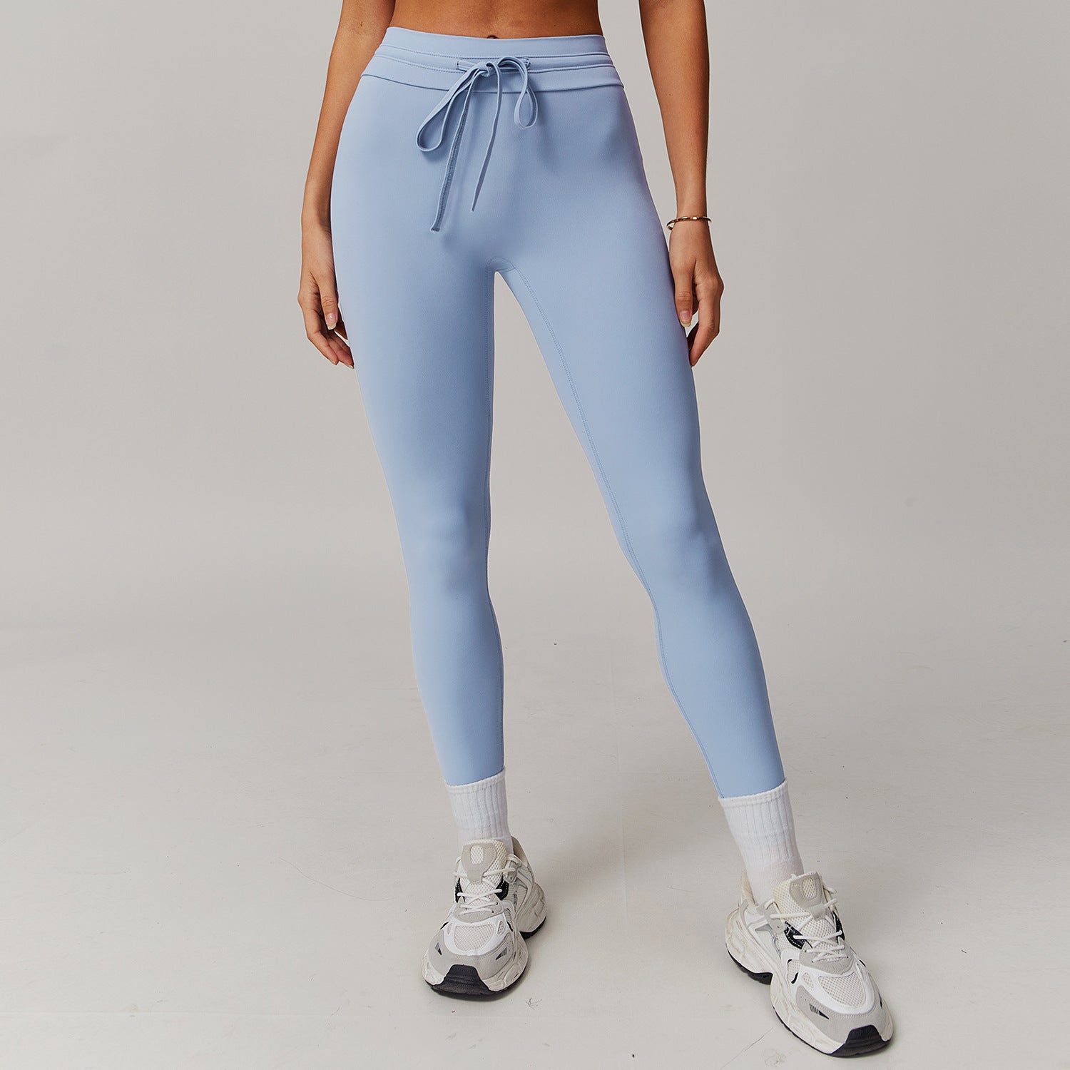 Cloud Sense High Waist Yoga Pants Belly Contracting Hip Raise Fitness Pants - kinko