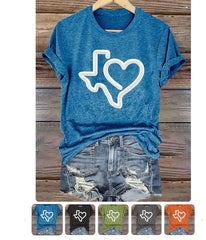 Short Sleeve T-shirt Printed Summer Fashion Tops - kinko