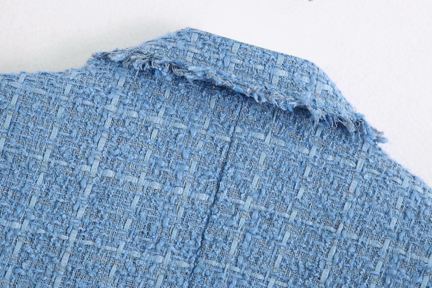 Retro loose suit tweed women's blazer jacket casual women streetwear - kinko