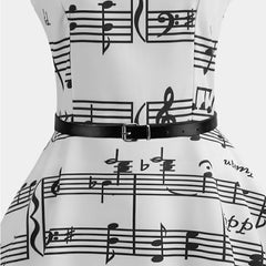 Retro floral print dresses - kinko