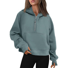 Fall Winter Hooded Zipper Thickening Sweater - kinko Global Holdings inc