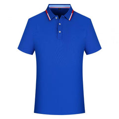 Color Block Short-sleeved Polo Shirt - kinko