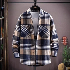 Handsome Lapels Shirt Coat Trendy Men - kinko