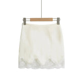 Women's Lace Skirt Simple Sheath Short Skirt - kinko