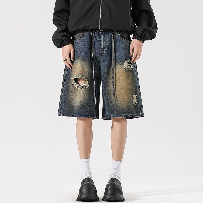 American High Street Make Old Ripped Jeans - kinko